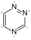 1,3,4-Triazin (falsch)