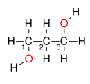 Strukturformel Propan-1,3-diol