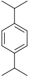 Struktur von 1,4-Diisopropylbenzol