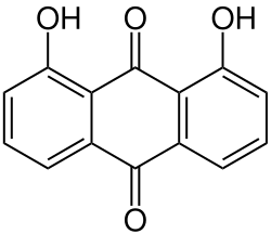 1,8-Dihydroxyanthrachinon, auch Chrysazin[3]