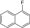 Strukturformel von 1-Fluornaphthalin