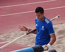 Konstandinos Filippidis Rang zehn mit 5,55&nbsp;m