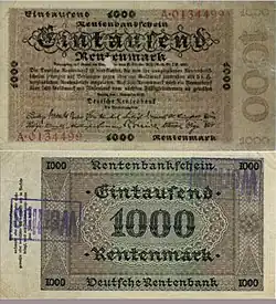 1.000 Rentenmark