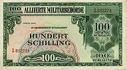 100 Schilling Vorderseite