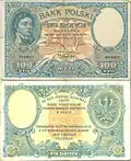 Złoty-Banknoten nach dem 14. April 1924