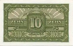 10 Schilling Rückseite