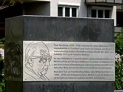 Paul-Arnsberg-Denkmal auf dem Paul-Arnsberg-Platz in Frankfurt am Main