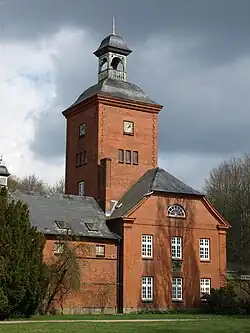 Baugruppe mit Wasserturm (um 1900)