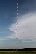 Der 137 Meter hohe Reservesendemast
