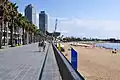 Der Strand mit Promenade von La Barceloneta