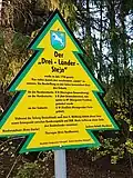 Dennert-Tanne, Drei-Länder-Stein
