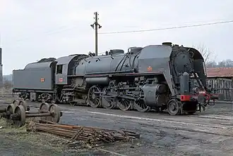 Lok 141 R 568 in Gray am 27.&nbsp;November 1981