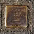 Stolperstein für Alexandra Franke (Gleueler Straße 113)