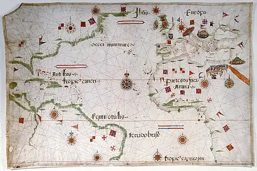 Reinels zweite Atlantik-Karte (ca. 1535)