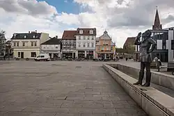 „Die Rufende“ am Marktplatz Eberswalde