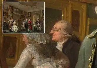 1794 Amsterdam, seltene Schläfenbrille mit birnenförmigen[15] Endstücken