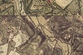 Grube Ath auf der Tranchotkarte 1805/07