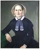 1851: Porträt einer Frau, vermutlich Cäcilie Tellgmann geborene Bregazzi