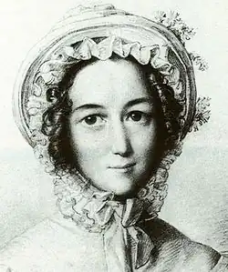 Mutter Lea Mendelssohn Bartholdy (Ausschnitt aus einer Zeichnung von Wilhelm Hensel 1823)