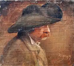 Modell Bakhaus, 1839, Öl auf Holz