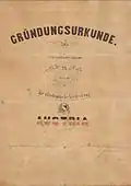 Gründungsurkunde (1861)