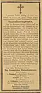 Satirische „Todesanzeige“ für das Sozialistengesetz, 1. Oktober 1890