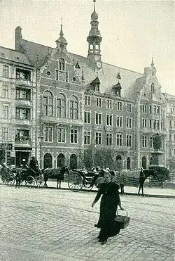 Ehemaliges Schöneberger Rathaus am damaligen Kaiser-Wilhelm-Platz, um 1895