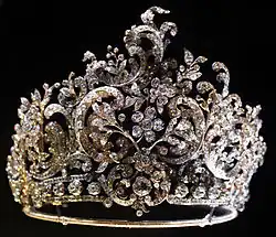 Brilliantdiadem der Königin Charlotte, von Eduard Foehr II (1835–1904), 1896 (Württembergisches Landesmuseum, Stuttgart)