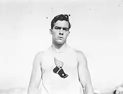 Charles Chadwick belegte Rang fünf, zuvor war er Vierter im&nbsp;Hammerwurf