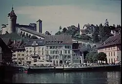 1952 an der Schifflände in Schaffhausen