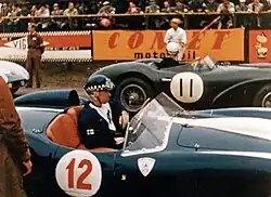 Graham Whitehead (vorne) im Aston Martin DB3S beim Großen Preis von Helsinki 1958