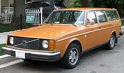 Volvo 245 DL Frontansicht (1974–1977), US-Version