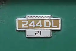 1978 Volvo 244 DL (Detail)