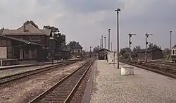 Bahnhof Kremmen, Blick nach Norden (1991)