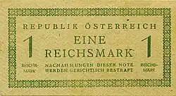 1 Reichsmark Vorderseite