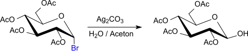 2,3,4,6-Glucose-tetraacetat aus Acetobromglucose