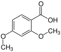 Struktur von 2,4-Dimethoxybenzoesäure