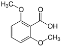 Struktur von 2,6-Dimethoxybenzoesäure