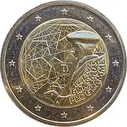 2-Euro-Gedenkmünze 2022 zu 35&nbsp;Jahre Erasmus-Programme