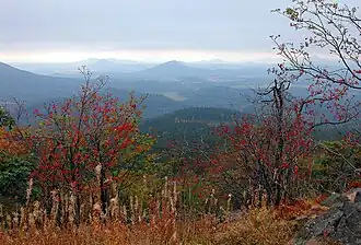 Blick über das Lausitzer Gebirge vom Hochwald