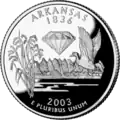 Arkansas state quarter Revers (2003)