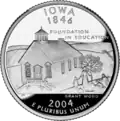Iowa state quarter Revers (2004)