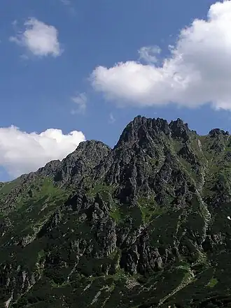 Blick vom Bergsee Meerauge