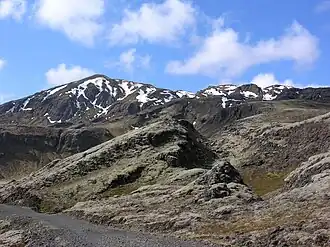 Hengill von der Ostseite aus gesehen