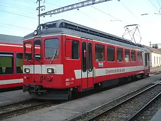 ABDe 4/4 603 mit Erste-Klasse-Abteil in der Mitte, 2006 Von den BDe 4/4 I abweichende Angaben: