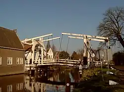 Zugbrücke über der Utrechtse Vecht in Breukelen