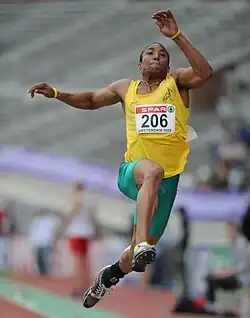 Fabian Florants 16,35&nbsp;m waren um acht Zentimeter zu kurz, um im Finale dabei zu&nbsp;sein