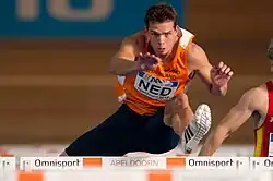 Eelco Sintnicolaas bestritt nur den 100-Meter-Lauf und trat zur zweiten Disziplin nicht mehr an