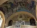 Orgel und Deckenmalereien von Jozef Geugner