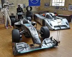 MGP W01 neben Sauber-Mercedes C291 (Automuseum Dr. Carl Benz, Ladenburg)